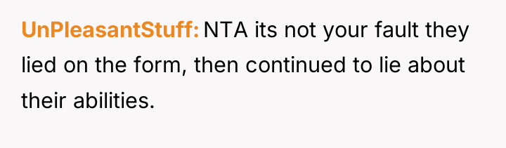 UnPleasantStuff NTA its not your fault they lied on the...
