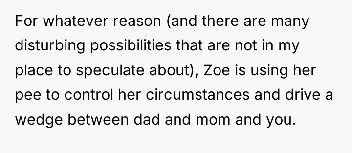 For whatever reason (and there are many disturbing possibilities that...
