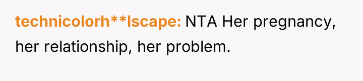 technicolorh**lscape NTA Her pregnancy, her relationship, her problem.