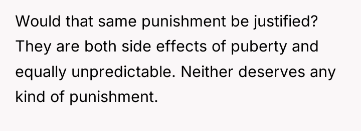 Would that same punishment be justified? They are both side...