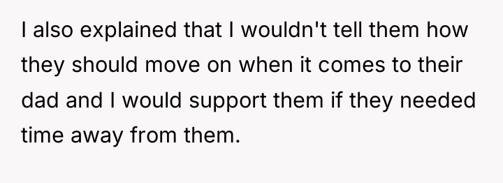 I also explained that I wouldn't tell them how they...