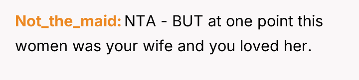 Not_the_maid NTA - BUT at one point this women was...
