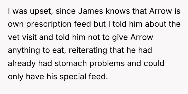 I was upset, since James knows that Arrow is own...