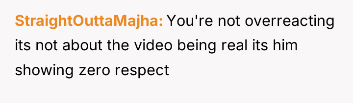 StraightOuttaMajha You're not overreacting its not about the video being...
