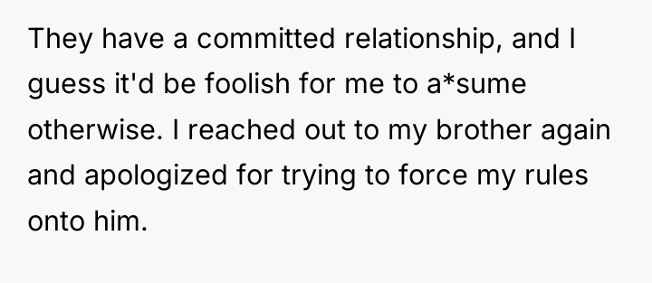 They have a committed relationship, and I guess it'd be...