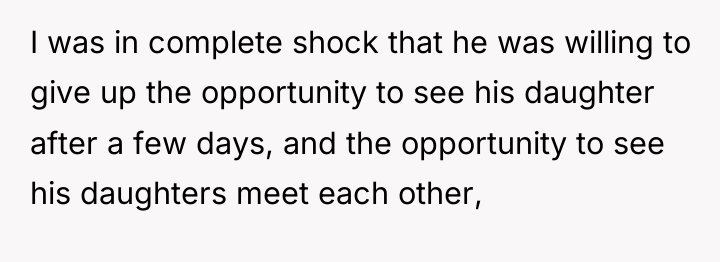 I was in complete shock that he was willing to...