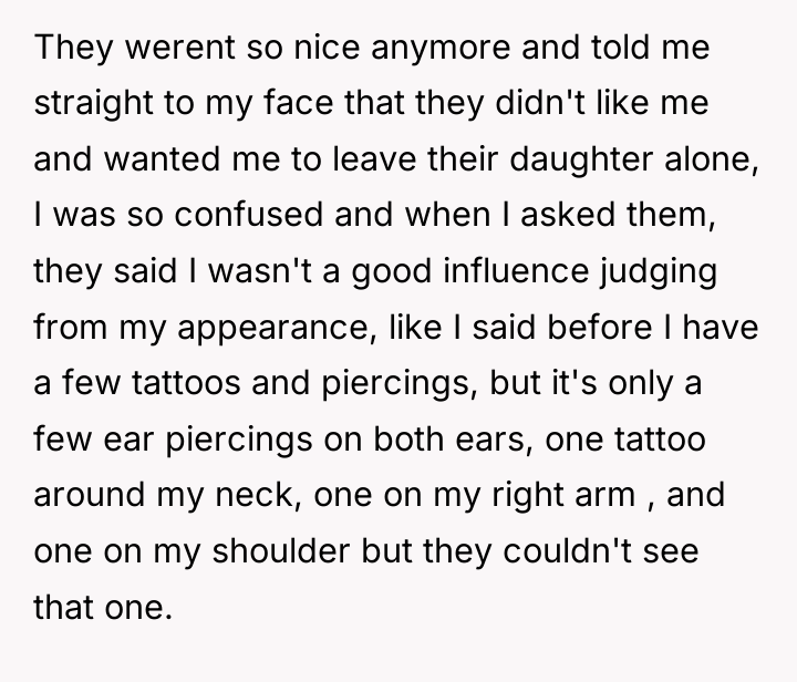 They werent so nice anymore and told me straight to...