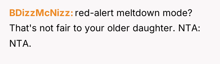 BDizzMcNizz red-alert meltdown mode? That's not fair to your older...