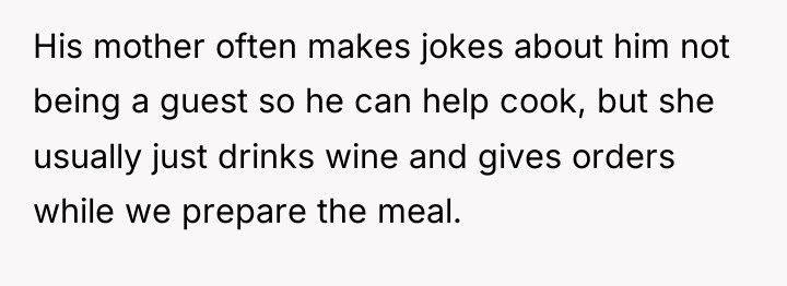His mother often makes jokes about him not being a...