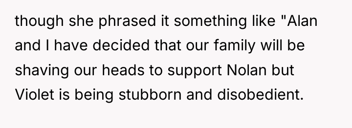 though she phrased it something like "Alan and I have...