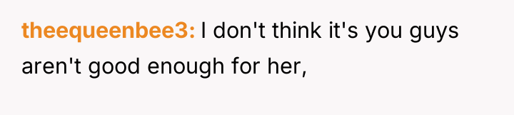 theequeenbee3 I don't think it's you guys aren't good enough...