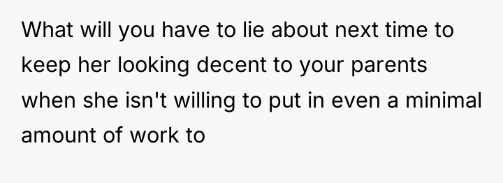What will you have to lie about next time to...
