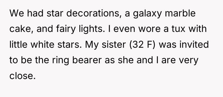 We had star decorations, a galaxy marble cake, and fairy...