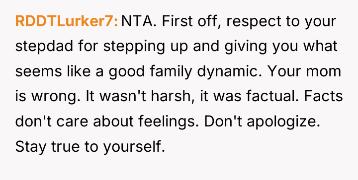 RDDTLurker7 NTA. First off, respect to your stepdad for stepping...