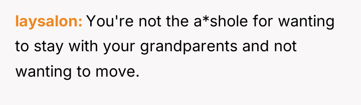 laysalon You're not the a*shole for wanting to stay with...