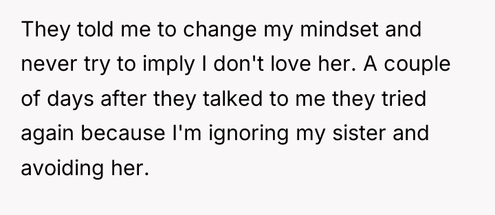 They told me to change my mindset and never try...