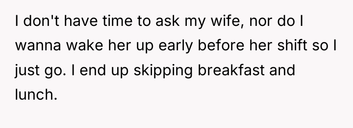 I don't have time to ask my wife, nor do...