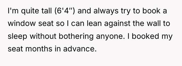 I'm quite tall (6'4″) and always try to book a...