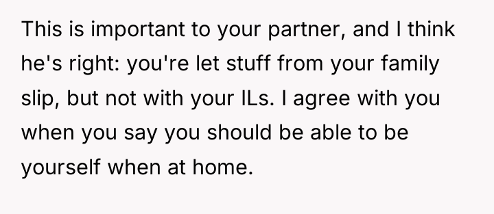 This is important to your partner, and I think he's...