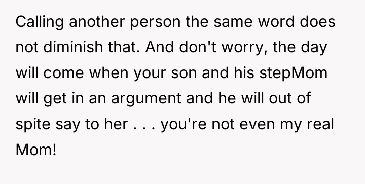 Calling another person the same word does not diminish that....