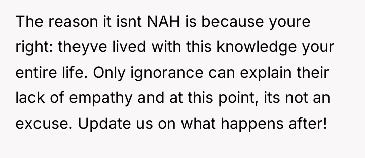 The reason it isnt NAH is because youre right: theyve...