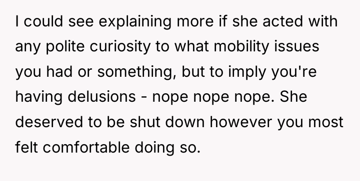 I could see explaining more if she acted with any...