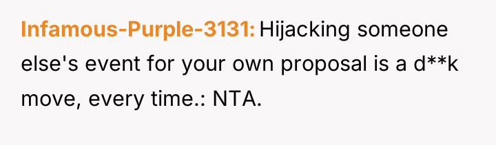 Infamous-Purple-3131 Hijacking someone else's event for your own proposal is...