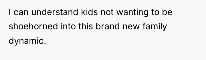 I can understand kids not wanting to be shoehorned into...