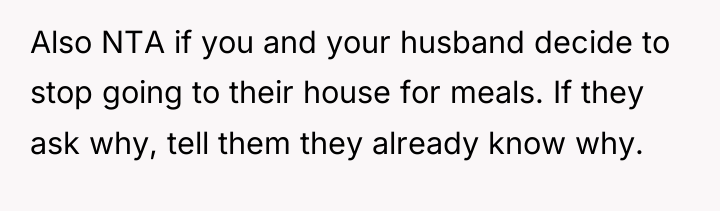 Also NTA if you and your husband decide to stop...