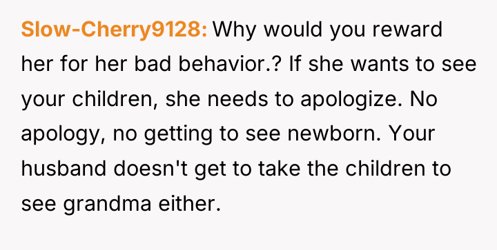 Slow-Cherry9128 Why would you reward her for her bad behavior.?...