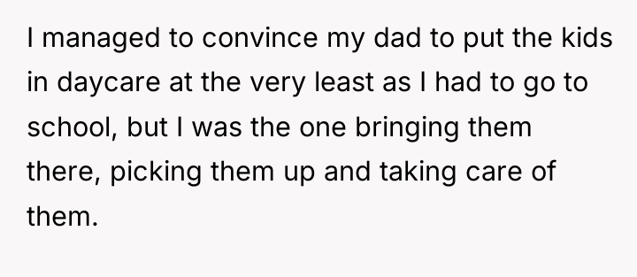 I managed to convince my dad to put the kids...