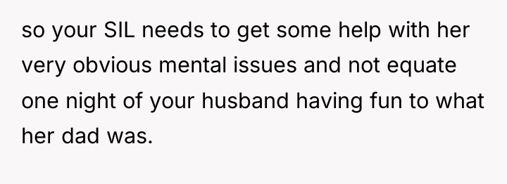 so your SIL needs to get some help with her...