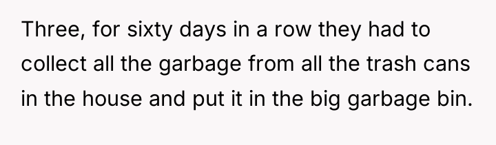 Three, for sixty days in a row they had to...