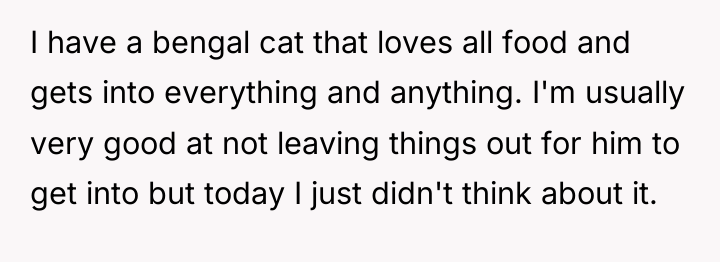 I have a bengal cat that loves all food and...