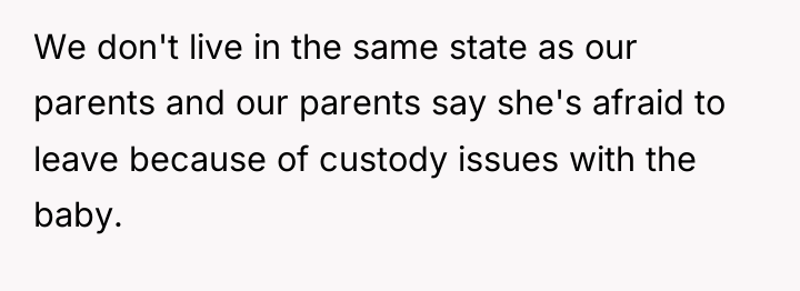 We don't live in the same state as our parents...