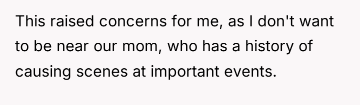 This raised concerns for me, as I don't want to...