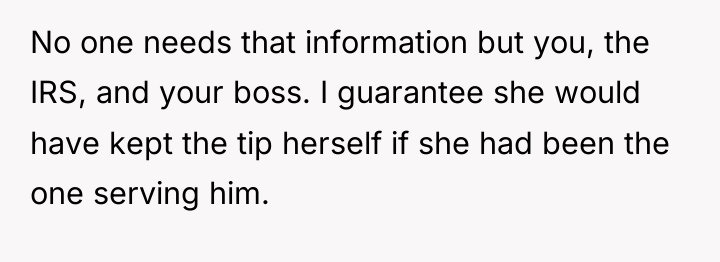 No one needs that information but you, the IRS, and...