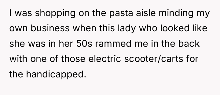 I was shopping on the pasta aisle minding my own...