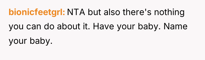 bionicfeetgrl NTA but also there's nothing you can do about...