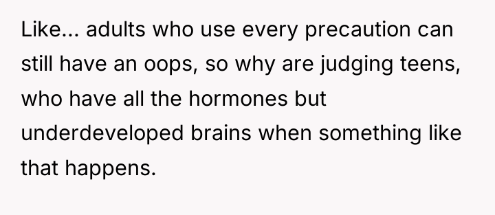Like... adults who use every precaution can still have an...
