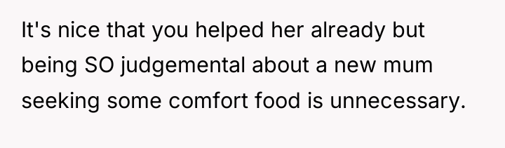 It's nice that you helped her already but being SO...