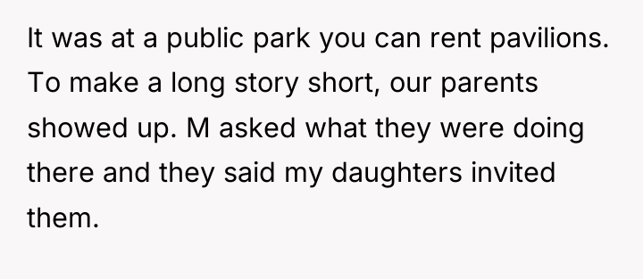It was at a public park you can rent pavilions....