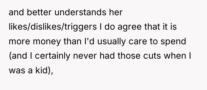 and better understands her likes/dislikes/triggers I do agree that it...