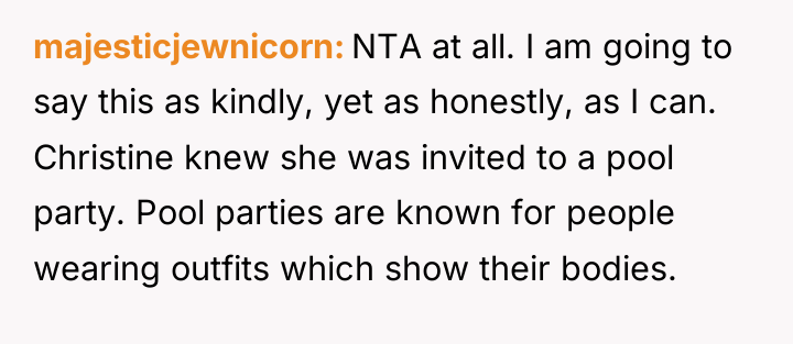 majesticjewnicorn NTA at all. I am going to say this...