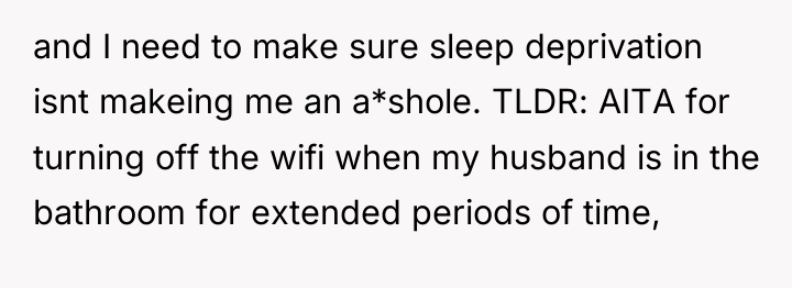 and I need to make sure sleep deprivation isnt makeing...