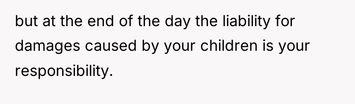but at the end of the day the liability for...