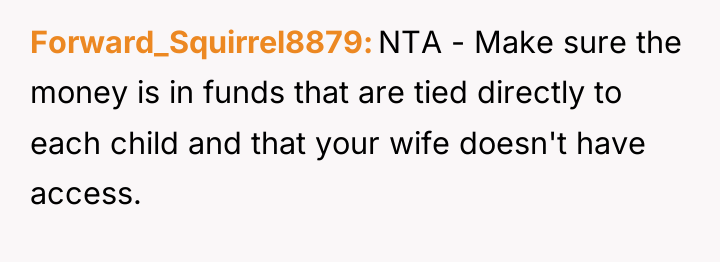 Forward_Squirrel8879 NTA - Make sure the money is in funds...