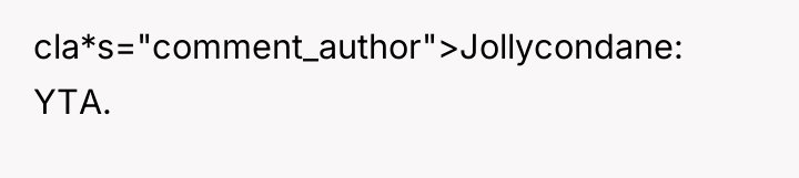 cla*s="comment_author">Jollycondane: YTA.