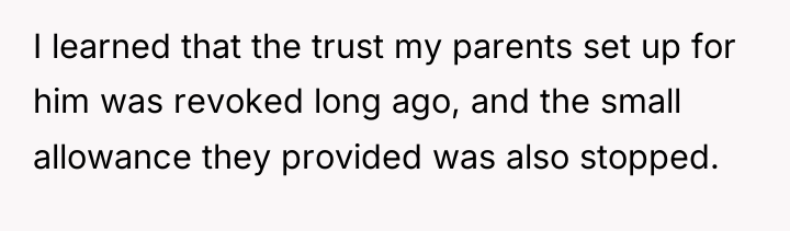 I learned that the trust my parents set up for...