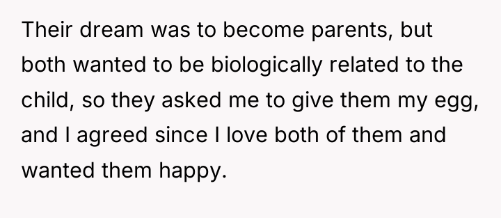 Their dream was to become parents, but both wanted to...